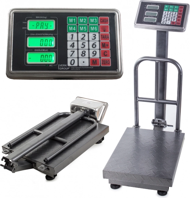 Elektroniczna waga platformowa 100 kg z wyświetlaczem LCD