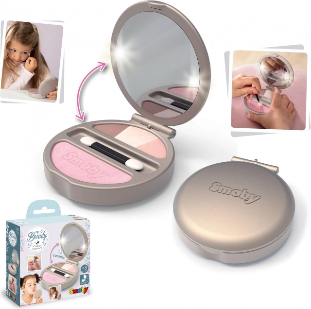 Smoby My Beauty Kompaktowa Puderetka z Lusterkiem i Światłem