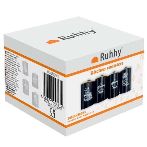 Naczynia kuchenne - 4 szt. Ruhhy 24578