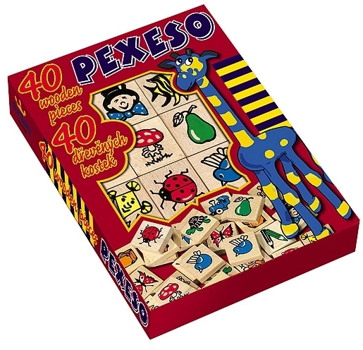 Drewniane pexeso - 40 części