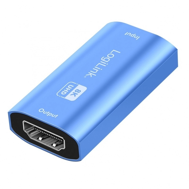 Repeater HDMI 8K/60HZ HDCP2.3, niebieski aluminium