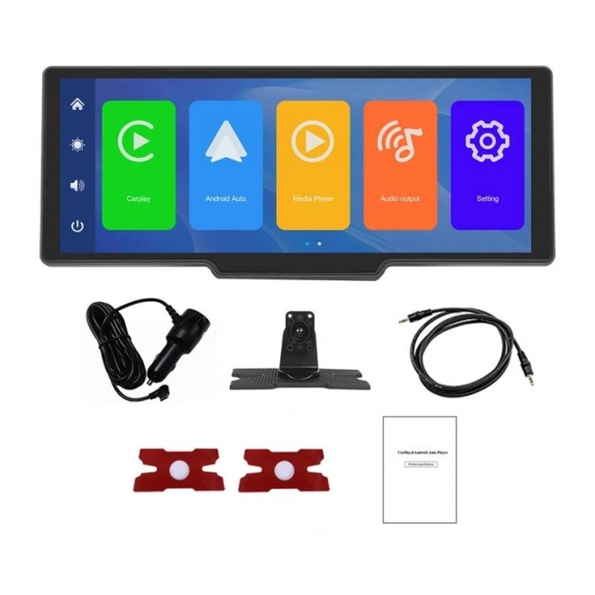 Podofo A3247 monitor dotykowy do samochodu z Carplay i Android Auto