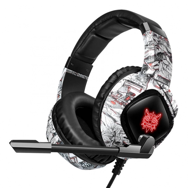 Słuchawki do gier Onikuma K19 Camouflage biała
