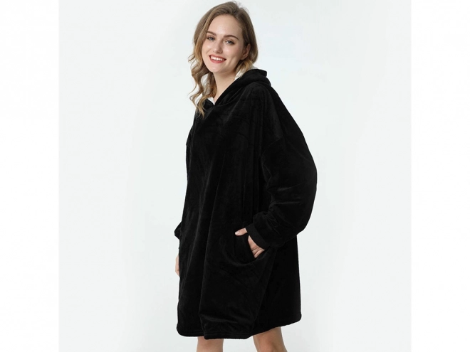 Ciepła bluza oversize koc z grubego polaru