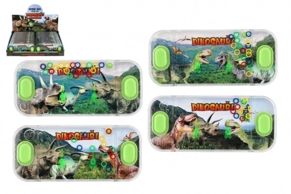Wodna gra łamigłówka 15,5x7cm plastik dinosaura 4 rodzaje 24szt w pudełku