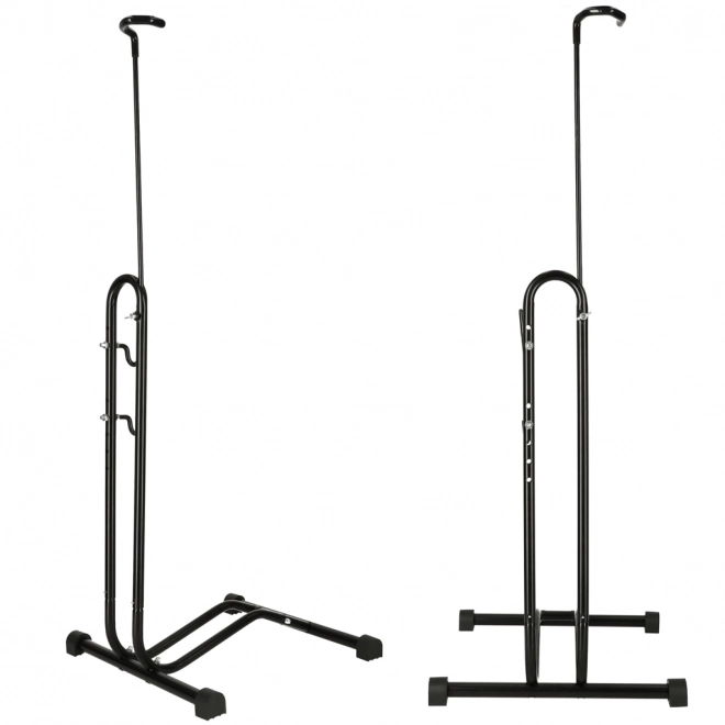 Metalowy stojak na rower w kolorze czarnym