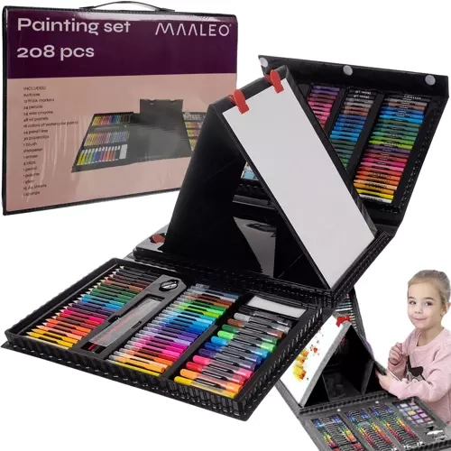 Zestaw malarski w walizce - 208 sztuk Maaleo 21645