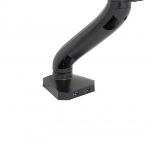 Regulowany uchwyt monitora z sprężyną gazową i portami USB