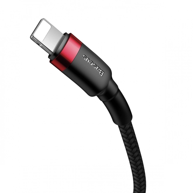 Kabel Baseus Cafule USB-C do Lightning 18W czerwono-czarny