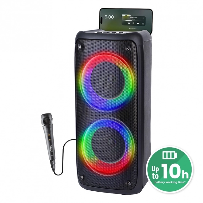 FUNBOX Głośnik BT MT3181 Bluetooth 5.0/TWS/MP3/MicroSD/USB/AUX/EQ/Jack 6.3/RGB/USB-C/RMS 40W/PMPO 1000W