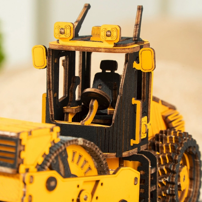 RoboTime drewniane 3D puzzle - Walec drogowy