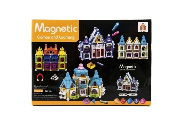 Magnetyczny zestaw konstrukcyjny - domek