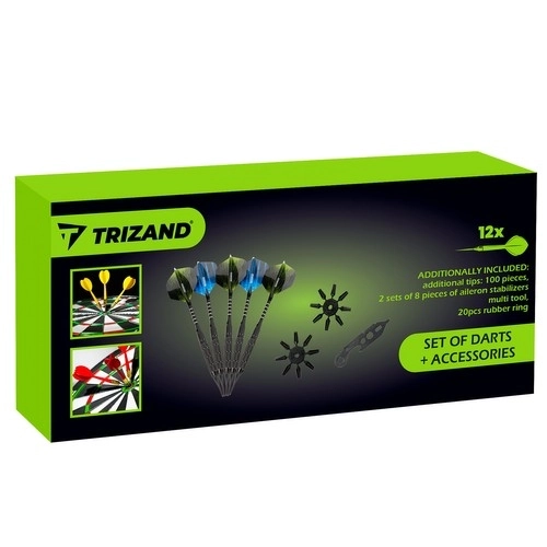 Zestaw 12 lotek + akcesoria Trizand 21629
