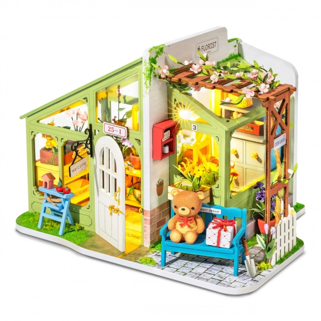 Wiosenne kwiaty - DIY Miniaturowy domek dla lalek
