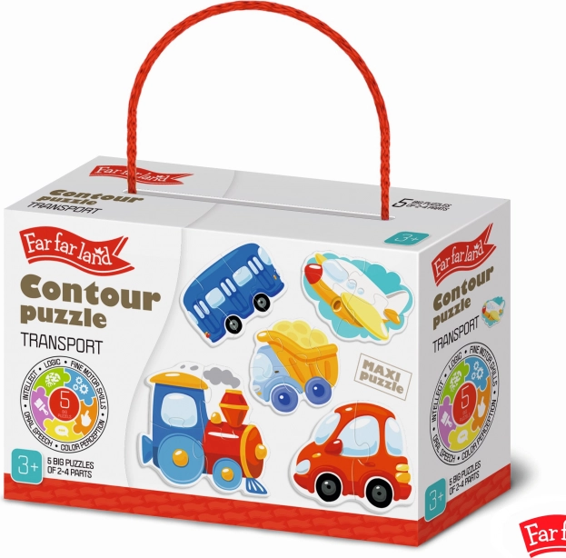 Puzzle transportowe Far Far Land dla dzieci