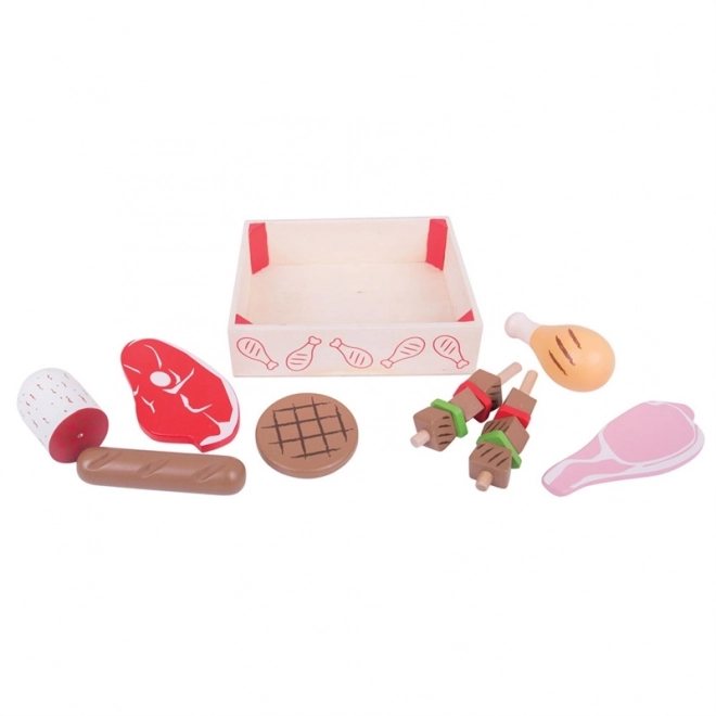 Bigjigs Toys Drewniane wędliny w pudełku