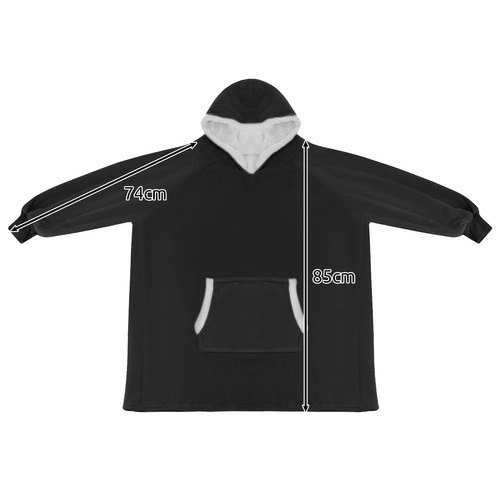 Bluza XXL - Ruhhy czarna koc 24403