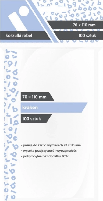 Koszulki na karty 70x110 mm Kraken 100 szt.