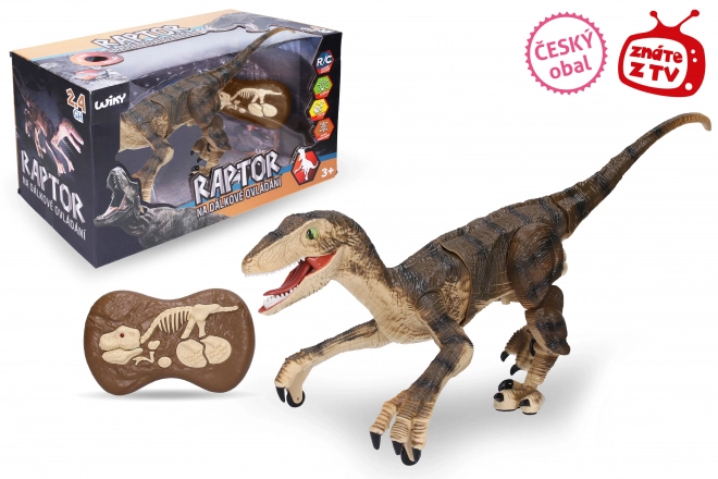 Raptor RC sterowany zdalnie brązowy 45 cm