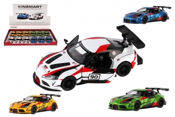 Auto Kinsmart Toyota GR Supra Racing metalowy 13 cm