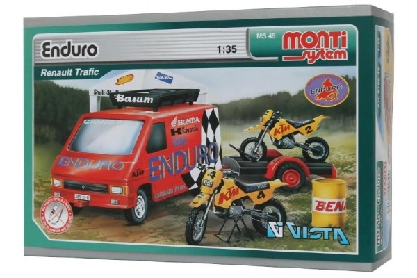 Zestaw Monti System MS 49 Enduro Renault Trafic 1:48 w pudełku 22x15x6cm