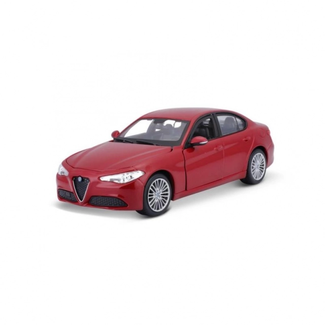 Bburago 1:24 Alfa Romeo Giulia (2016) Metallic czerwony 18-21080