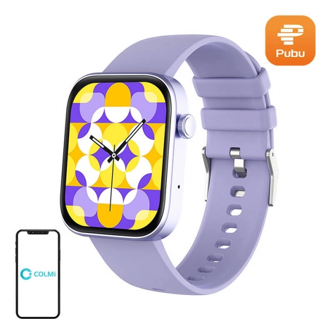 Inteligentny zegarek Colmi P71 fioletowy