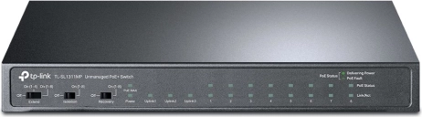 Niezarządzalny przełącznik PoE 8× Fast Ethernet, 3× Gigabit, 1× SFP