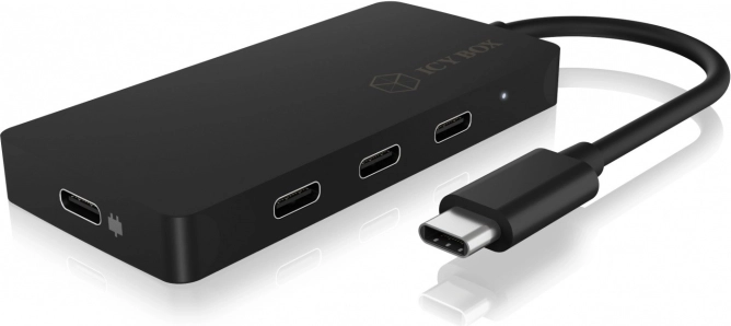 Hub USB‑C ICY BOX z 4 portami i Power Delivery 100 W