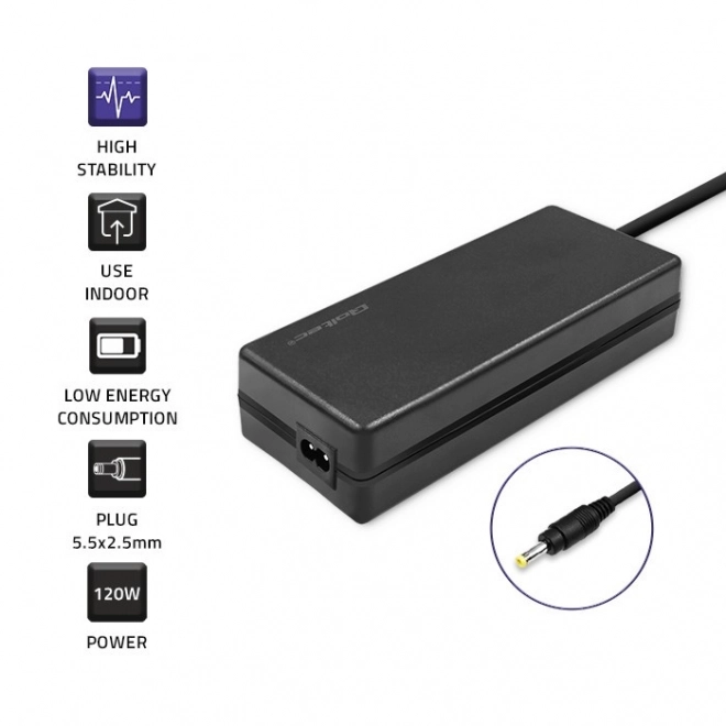 Zasilacz do Asus 120W | 19V | 6.32A | 5.5x2.5 mm z kablem zasilającym