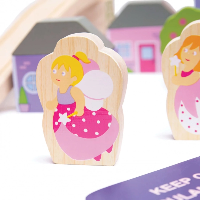 Bigjigs Rail Drewniana Duża Kolejka Księżniczki