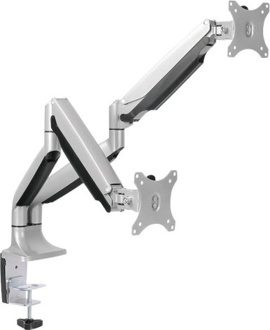 Uchwyt na dwa monitory 13–27" o udźwigu 2×9 kg