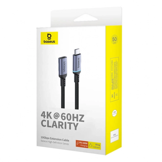 Przedłużacz Baseus USB-C 10Gb/s 0,5m
