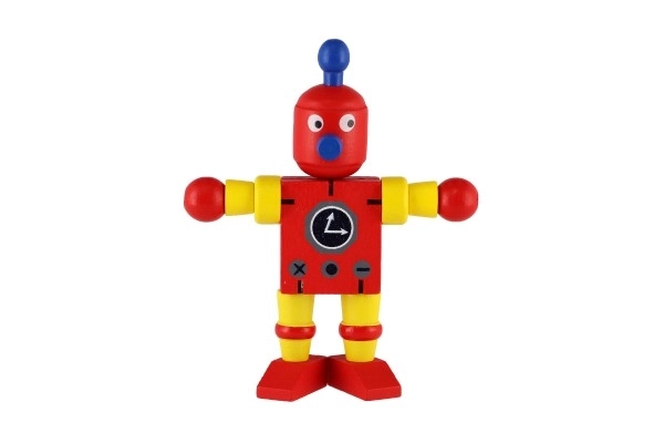 Robot drewniany 12cm od 18 miesięcy - 1 sztuka