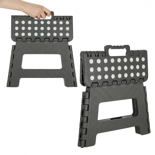 Składane krzesło antypoślizgowe 22 cm ciemnoszare