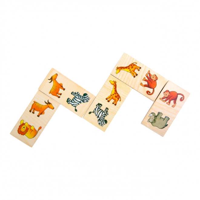 Small Foot Drewniane domino Safari
