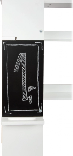 Tablica do pisania z półeczką na kredę