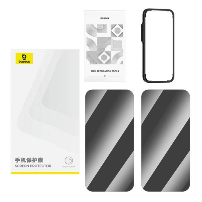 Baseus Superior matowe szkło ochronne do iPhone 11 Pro/X/XS + 2x zestaw czyszczący i EasyStick