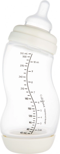Ergonomiczny kształt S dla właściwej pozycji podczas karmienia