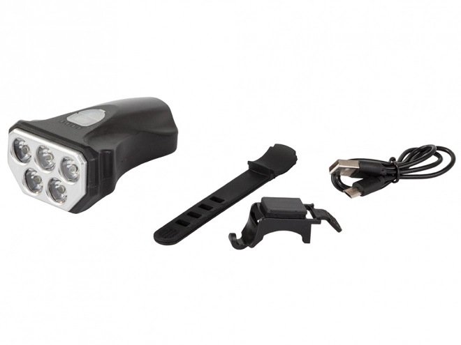 Przednia lampka LED na rower USB