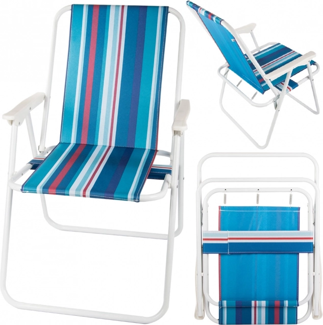 Letni paskowany design na plażę i do ogrodu