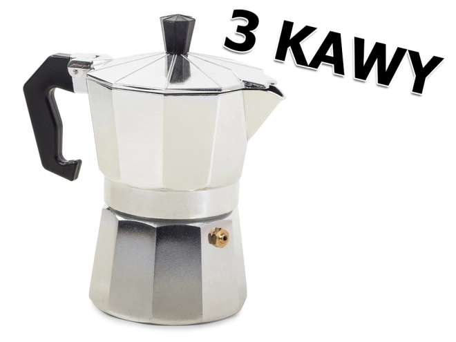 Aluminiowy ekspres do kawy na 3 filiżanki