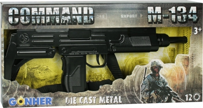 Karabin metalowy czarny 12 strzałów