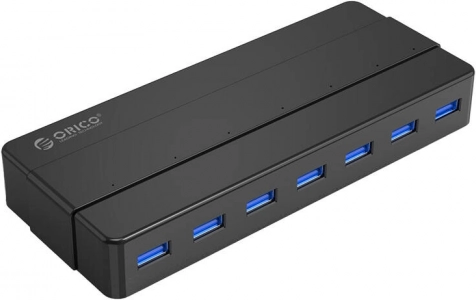 ORICO hub USB 7× USB 3.0, czarny