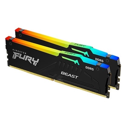 Pamięć Kingston Fury Beast RGB DDR5 32GB 6400 CL32 EXPO czarna