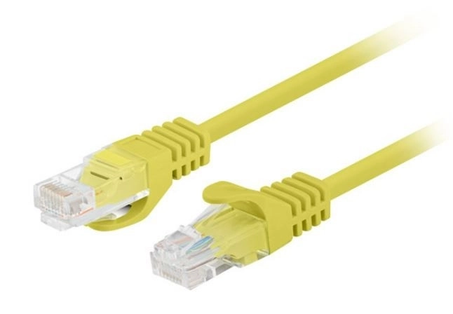 Żółty patchcord kat. 5e UTP 3m 10 szt.