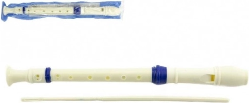 Plastowa fletnia sopranowa 33 cm z czyścikiem