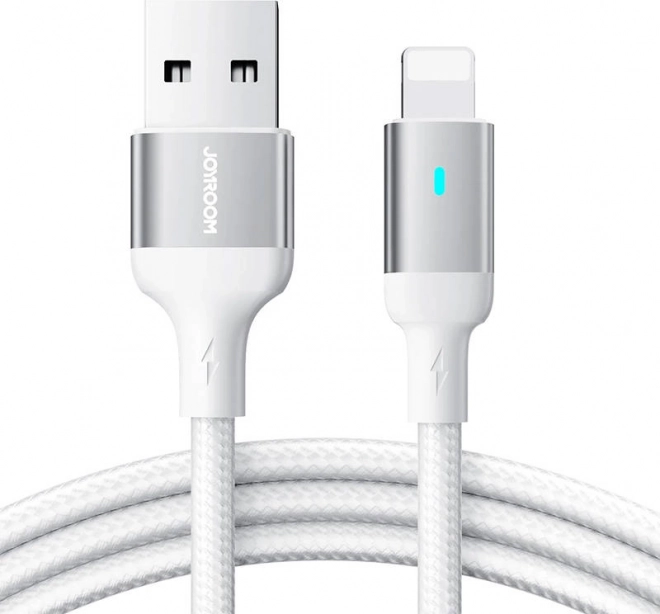 Joyroom kabel USB‑A do Lightning 3 m, 2,4 A, biały