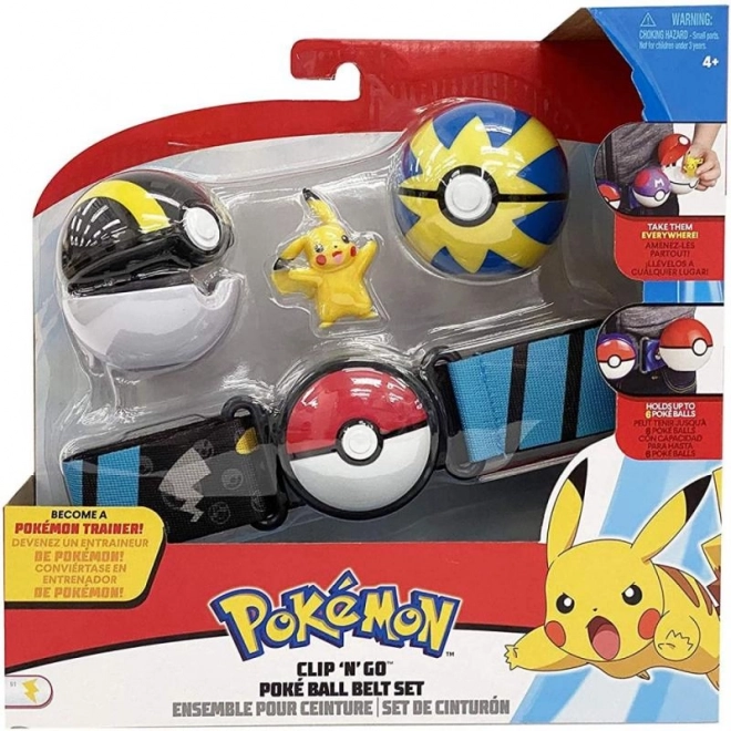 POKÉMON Clip 'N' Go pasek z Poké Ballami i figurką