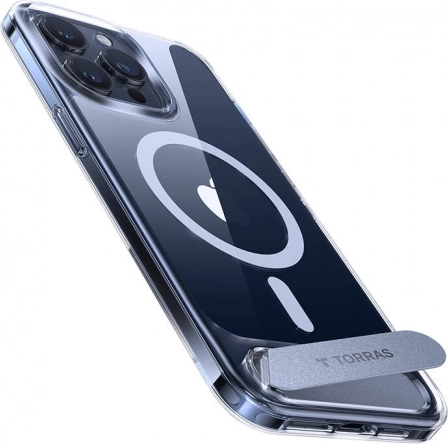 Przezroczyste etui Torras UPRO Pstand ze stojakiem do iPhone 15 Pro Max
